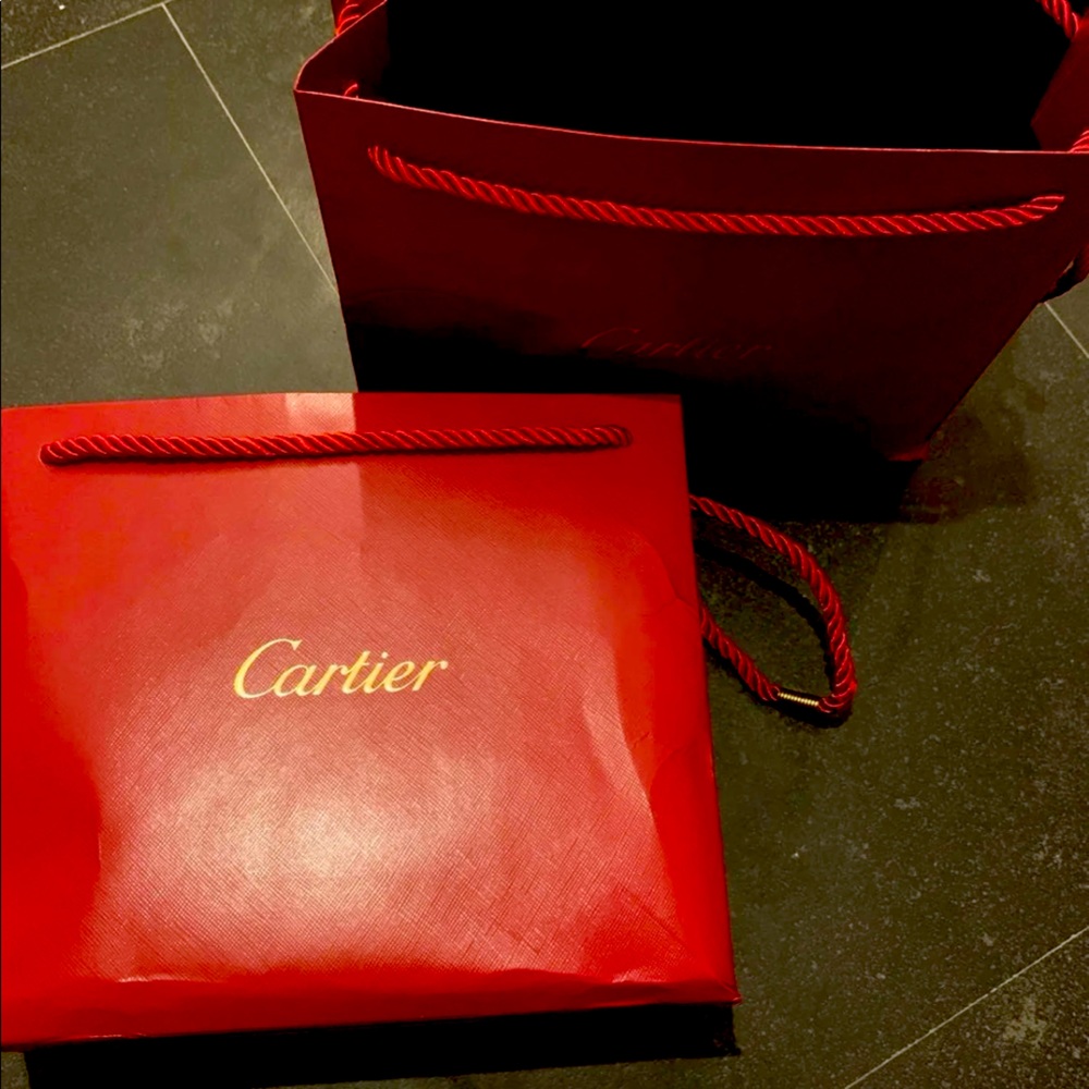 Authentic Cartier gift bags